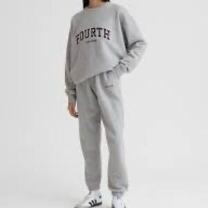 4th & Reckless Dianna Joggers Women’s M Grey Marl Fourth Studio Sweatpants